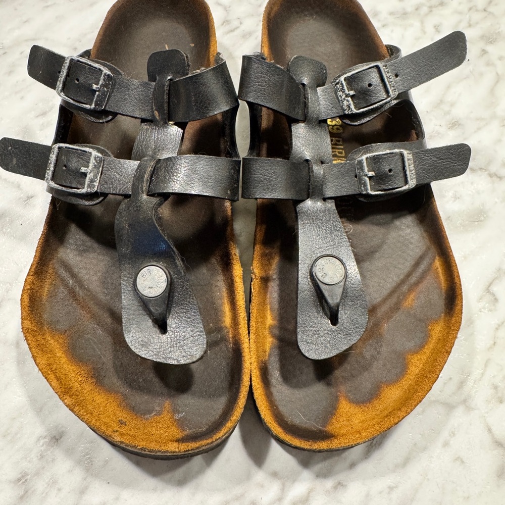 Black Birkenstock Strappy Sandals